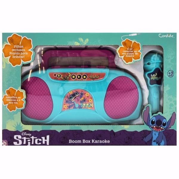 Imagem de Brinquedo Faz de Conta Karaokê Disney Stitch Boombox Candide