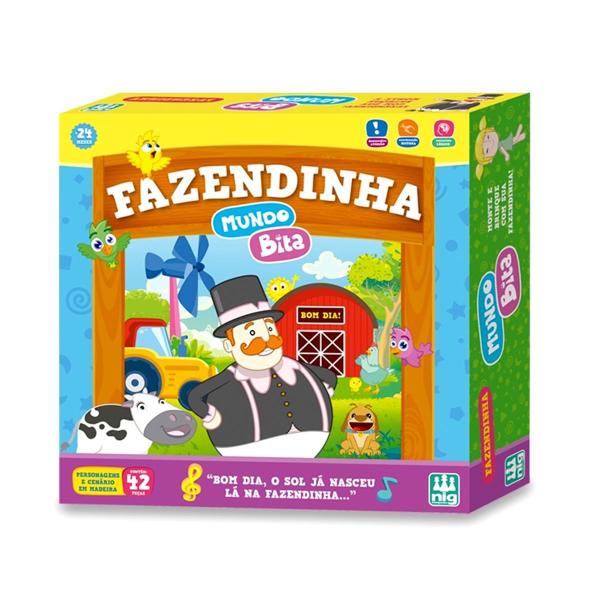 Brinquedo Fazendinha Mundo Bita 42 Peças Em Madeira - Nig Brinquedos Imagem de Brinquedo Fazendinha Mundo Bita 42 Peças Em Madeira - Nig Brinquedos
