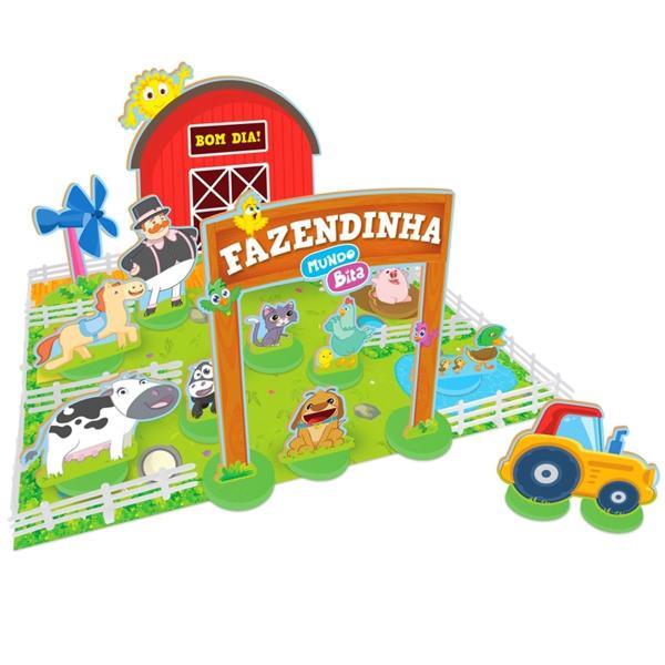 Brinquedo Fazendinha Mundo Bita 42 Peças Em Madeira - Nig Brinquedos Imagem de Brinquedo Fazendinha Mundo Bita 42 Peças Em Madeira - Nig Brinquedos