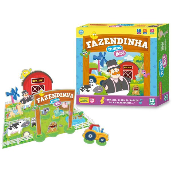Brinquedo Fazendinha Mundo Bita 42 Peças Em Madeira - Nig Brinquedos Imagem de Brinquedo Fazendinha Mundo Bita 42 Peças Em Madeira - Nig Brinquedos