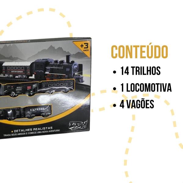 Imagem de Brinquedo Ferrorama Real Train Trem Elétrico 19 Peças Zoop