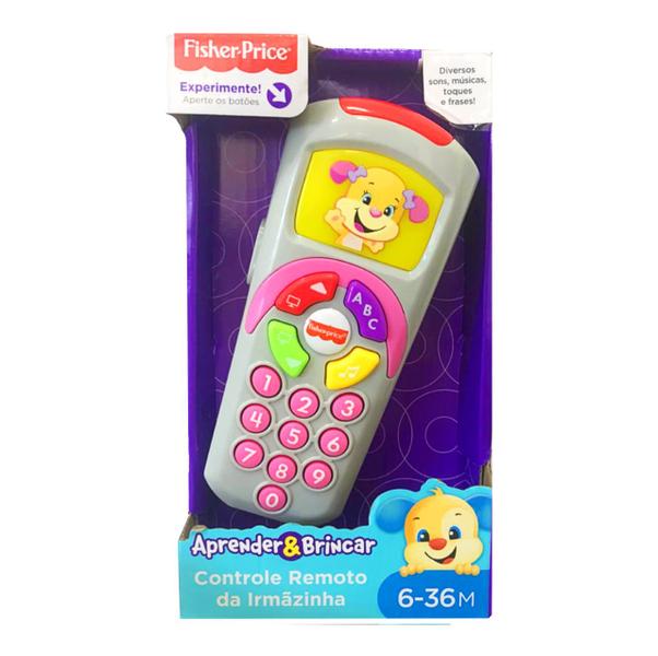 Imagem de Brinquedo Fisher Price Controle Remoto com Som Rosa - DLH40