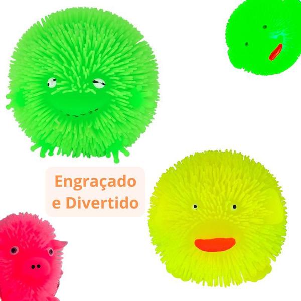 Imagem de Brinquedo Flofys Bolota Bichos Macios de apertar com luz Alivia ansiedade