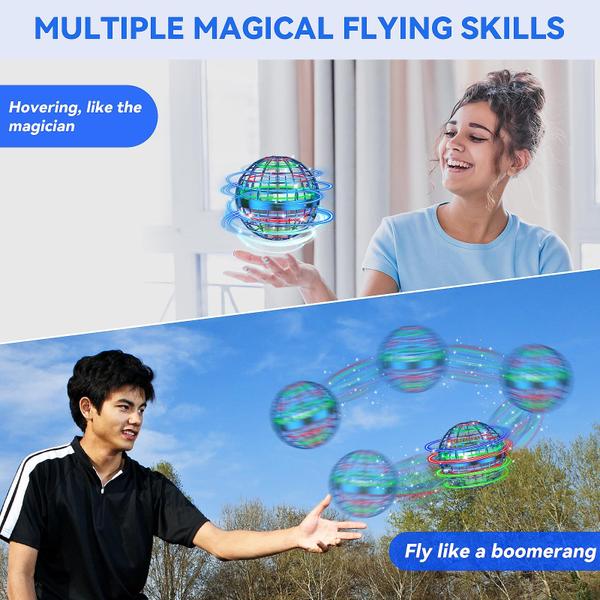 Imagem de Brinquedo Flying Orb Ball HovisCo Cosmic Globe Boomerang Blue