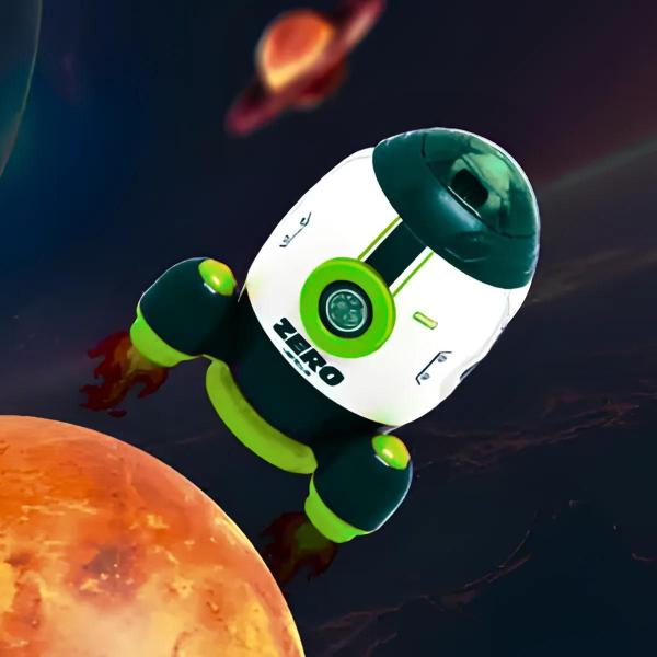 Imagem de Brinquedo Foguete Espacial Infantil Com Astronauta