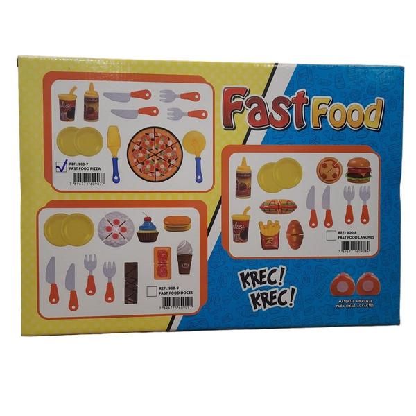 Imagem de Brinquedo Food Delivery Infantil Lanches Comidinha Pizza 9007 - Braskit