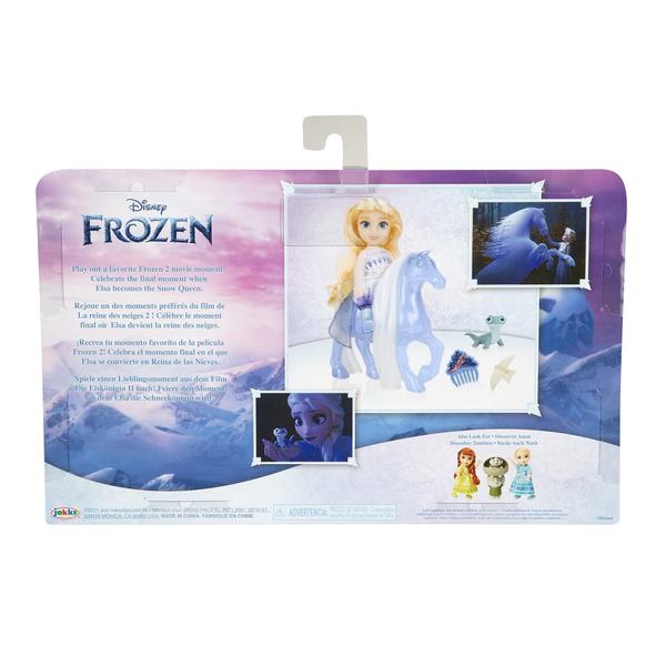 Imagem de Brinquedo Frozen Disney Elsa Doll Petite Snow Queen com Water Nokk