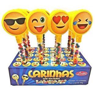 Imagem de Brinquedo Frutitos Balinhas Com Emoji 12 Unidades - Letti