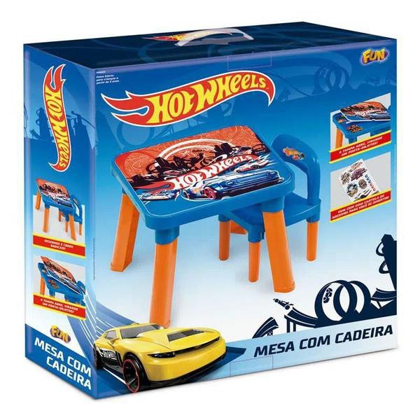 Imagem de Brinquedo Fun Mesa Com Cadeira Hot Wheels - 6927