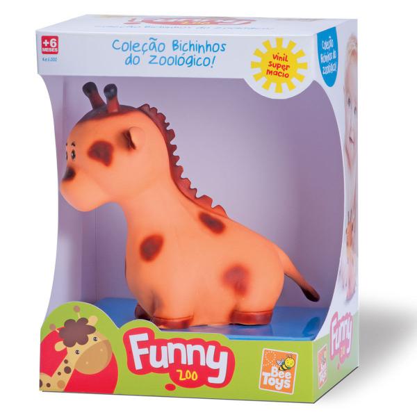 Imagem de Brinquedo funny zoo girafinha em vinil infantil bebê