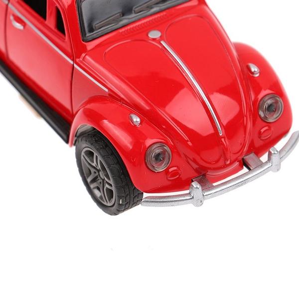 Imagem de Brinquedo Fusca Coleção Miniatura Fricção Abre As Portas Escala 1:32(Vermelho)