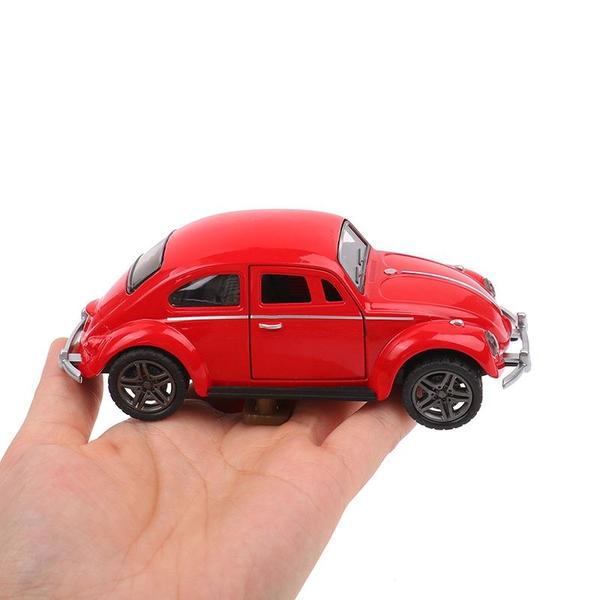 Imagem de Brinquedo Fusca Coleção Miniatura Fricção Abre As Portas Escala 1:32(Vermelho)