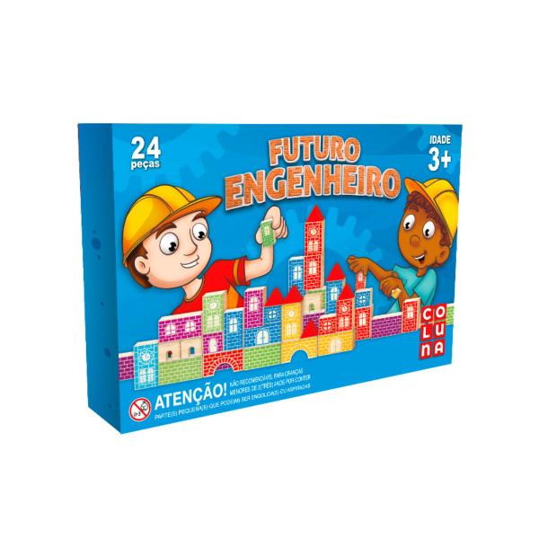 Brinquedo Futuro Engenheiro Jogo Blocos De Montar 24 Peças - Pais e filhos Imagem de Brinquedo Futuro Engenheiro Jogo Blocos De Montar 24 Peças