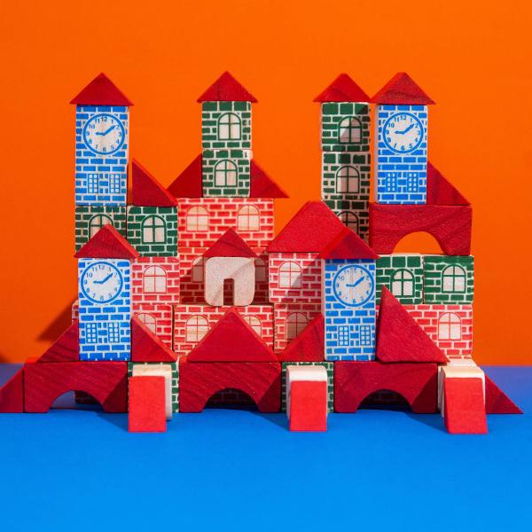 Brinquedo Futuro Engenheiro Jogo Blocos De Montar 24 Peças - Pais e filhos Imagem de Brinquedo Futuro Engenheiro Jogo Blocos De Montar 24 Peças