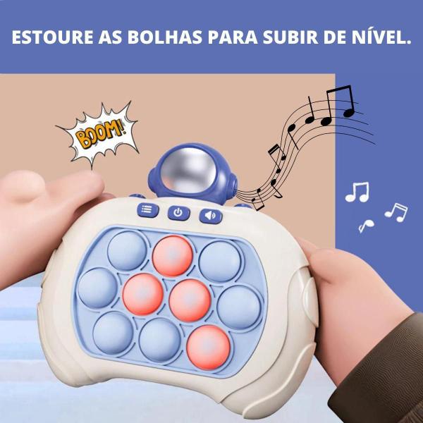 Brinquedo Game Pop Educativo Eletrônico Anti Stress Led Som - Estrela Imagem de Brinquedo Game Pop Educativo Eletrônico Anti Stress Led Som