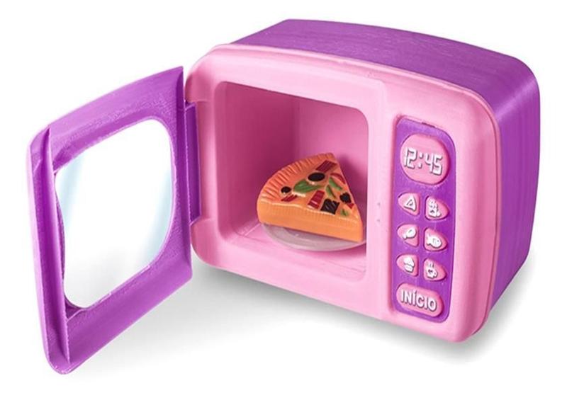 Brinquedo Geladeira E Microondas Kitchen Show Cozinha - ZUCA TOYS Imagem de Brinquedo Geladeira E Microondas Kitchen Show Cozinha