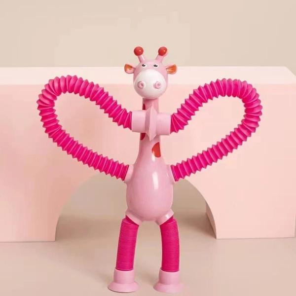 Brinquedo girafa estica e puxa com ventosa - TOYS Imagem de Brinquedo girafa estica e puxa com ventosa