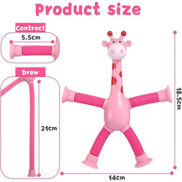 Brinquedo girafa estica e puxa com ventosa - TOYS Imagem de Brinquedo girafa estica e puxa com ventosa