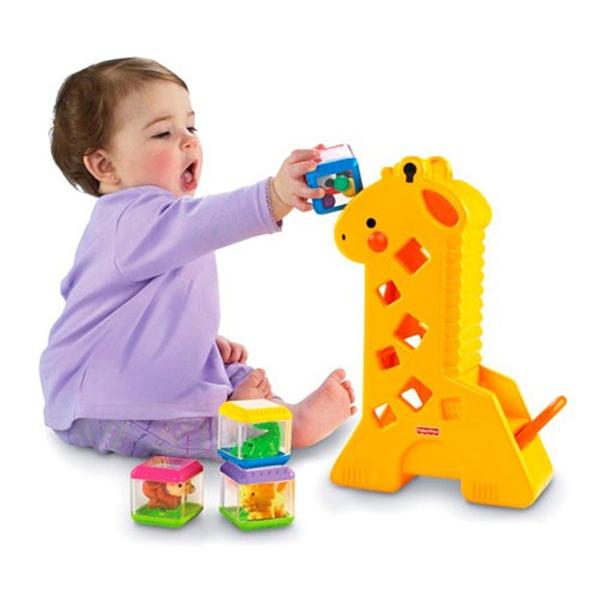 Imagem de Brinquedo Girafas Pick-a-Blocks Fisher Price