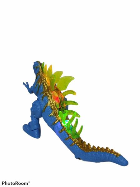 Imagem de Brinquedo Godzilla Dinossauro Com Luz Som Movimento Azul