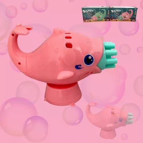 Imagem de Brinquedo golfinho solta bolha de sabão- Rosa