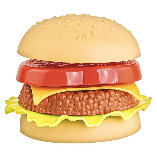 Imagem de Brinquedo Hamburguer Lanche Fast Food Happy Food Bandeja 0526 - Samba Toys