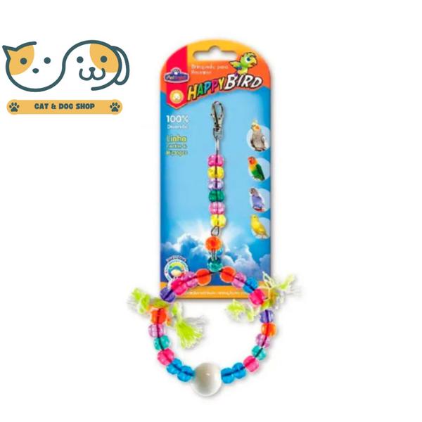 Imagem de Brinquedo Happy Bird Balanço de Argola Pequeno para Pássaros - Cores Sortidas