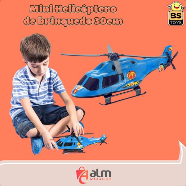 Imagem de Brinquedo Helicóptero Grande 30 Cm Meninos Bs Toys