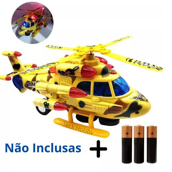 Imagem de Brinquedo Helicoptero para Meninos e Meninas com LUZ E SOM
