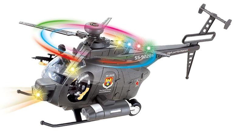 Imagem de Brinquedo Helicóptero Soldado De Ação Com Luzes E Sons