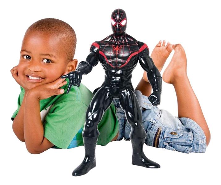 Imagem de Brinquedo Homem Aranha Miles Morales Gigante Articulado Marvel Aranhaverso Para Crianças +3 anos