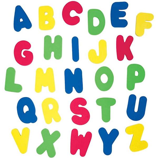 Imagem de Brinquedo Hora do Banho com Letras do Alfabeto e Números Educativo Bebe Buba Colorido