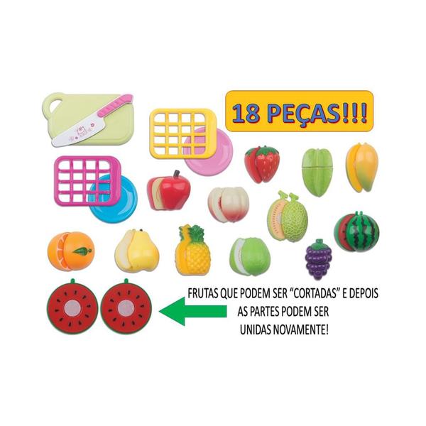 Brinquedo Hort Fruit Infantil Cozinha Comidinha Frutas - Braskit Imagem de Brinquedo Hort Fruit Infantil Cozinha Comidinha Frutas