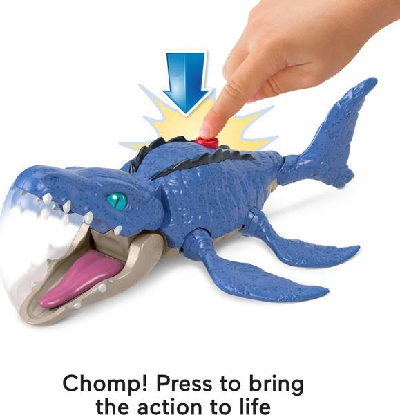 Brinquedo Imaginext Jurassic World Mosasaurus com Kenji - Fisher