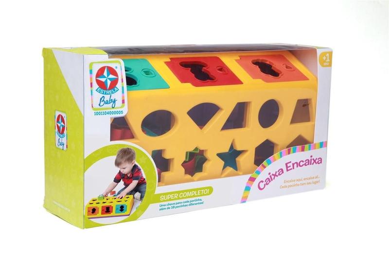 Imagem de Brinquedo Infantil 18 Peças Caixa Encaixa - Estrela