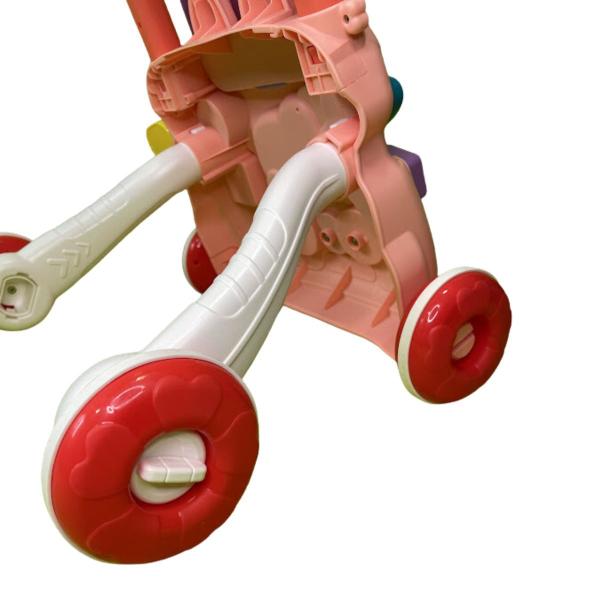 Imagem de Brinquedo Infantil Andador Didático De Empurrar Rosa - HK Baby