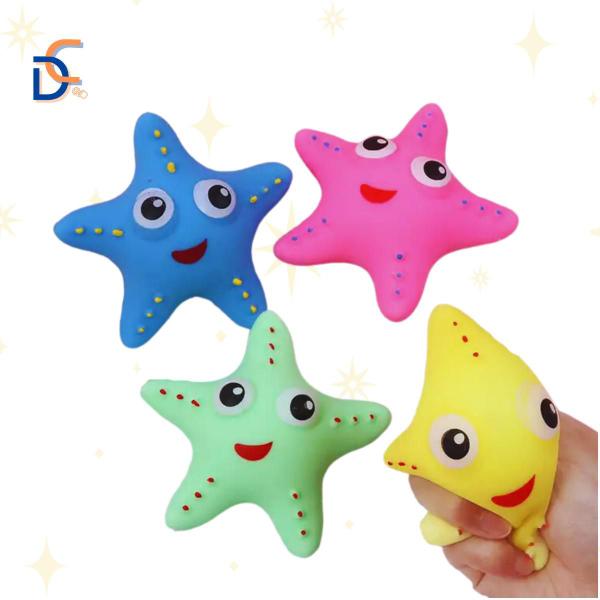 Brinquedo Infantil Anti Stress Estrela do Mar de Apertar Relaxante - 99 Toys Imagem de Brinquedo Infantil Anti Stress Estrela do Mar de Apertar Relaxante