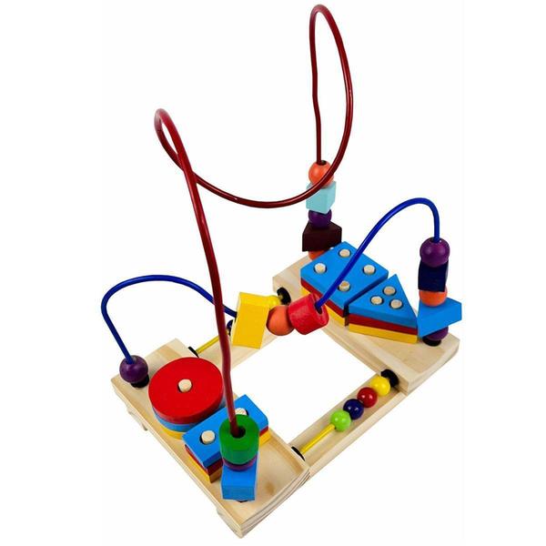 Imagem de Brinquedo Infantil Aramado Formas Geometricas Encaixe Bebes - Brinqmutti