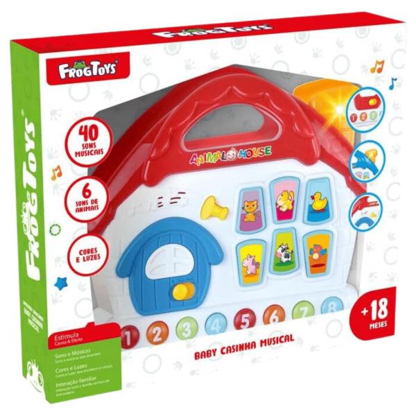 Imagem de Brinquedo Infantil Baby Casinha Musical c/Som e Luz FrogToys