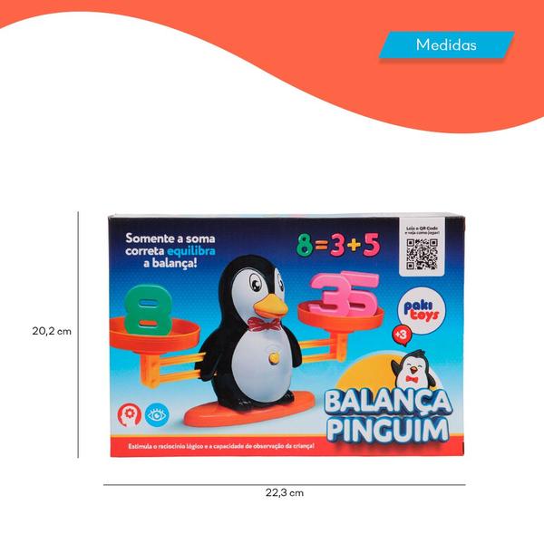 Imagem de Brinquedo Infantil Balança Pinguim Com Números Coloridos