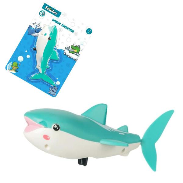 Imagem de Brinquedo Infantil Banho Divertido Tubarão Verde FrogToys