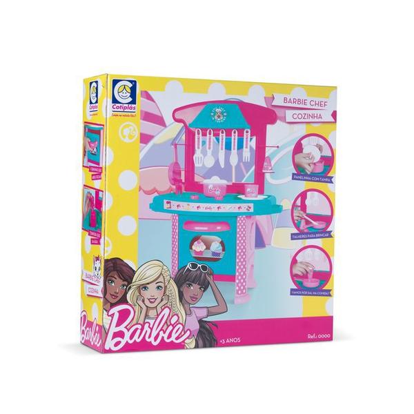 Imagem de Brinquedo Infantil Barbie Cheff Cozinha Completa - Cotiplás