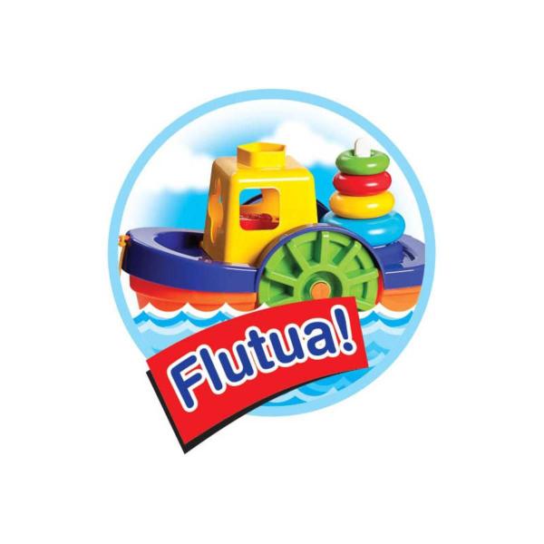 Imagem de Brinquedo Infantil Barco Didático Educativo Flutuante 