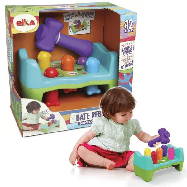 Imagem de Brinquedo Infantil Bate E Rebate Minhoquinhas