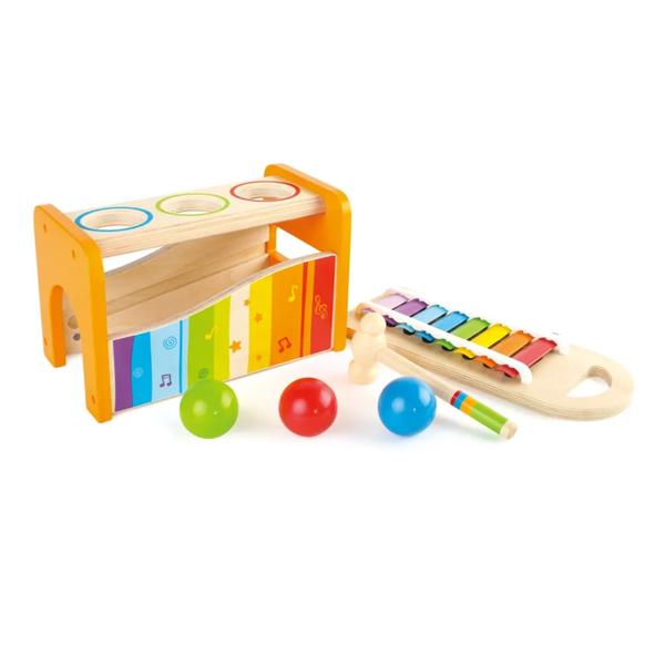 Imagem de Brinquedo Infantil Bate Pino e Xilofone Musical Hape Xalingo - 98310