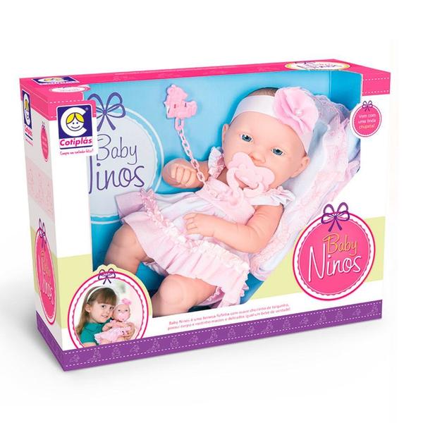 Imagem de Brinquedo Infantil Bebe Reborn Coleção Baby Ninos Newborn Co