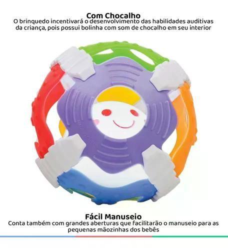 Imagem de Brinquedo Infantil Bola Multitexturas Com Luz E Sons Buba