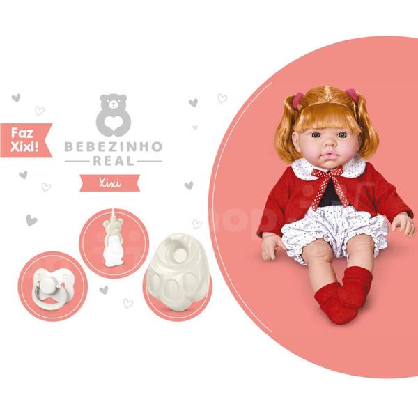 Imagem de Brinquedo Infantil Boneca Bebezinha Real Que Faz Xixi Menina