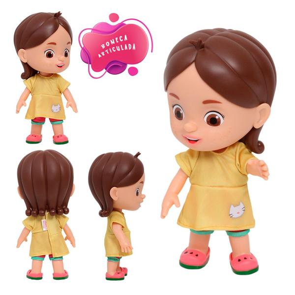 Imagem de Brinquedo Infantil Boneca Magali 29cm 100% Vinil Fofinha