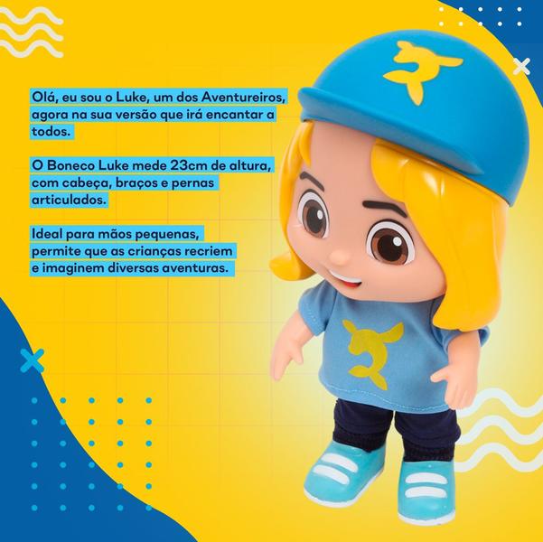 Brinquedo Infantil Boneco Luke Filho Luccas Neto Youtuber - Rosita Imagem de Brinquedo Infantil Boneco Luke Filho Luccas Neto Youtuber